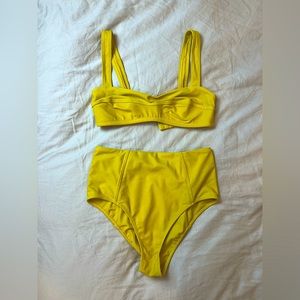 Yellow Highwaisted Bikini